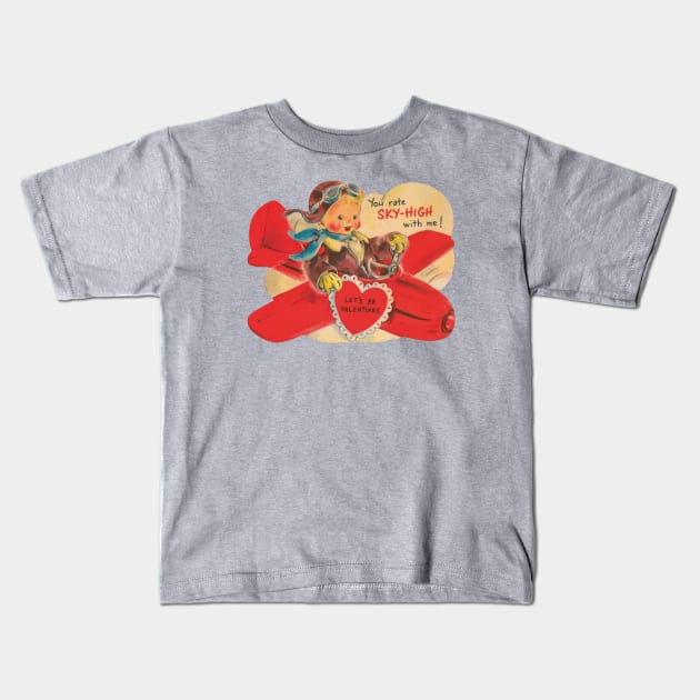 Sky High Valentines Kids T-Shirt by Eugene and Jonnie Tee's